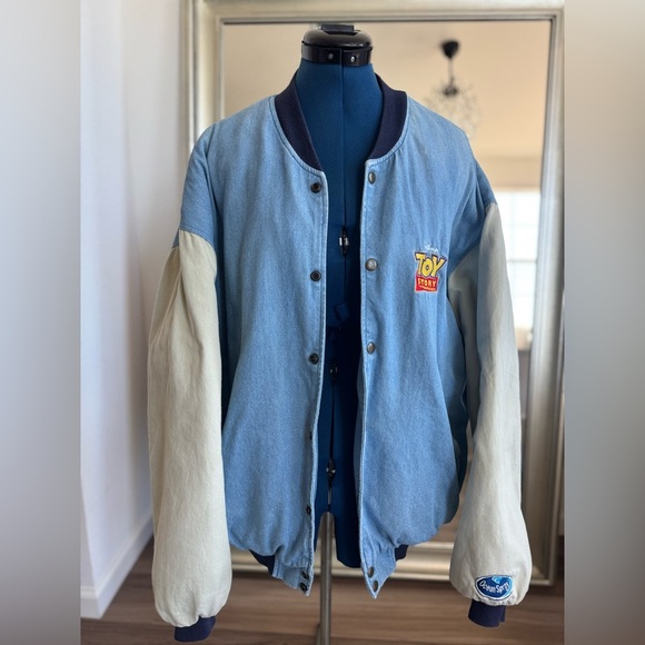 Vintage 90s Toy Story Varsity Jacket Distressed - Picture 3 of 16